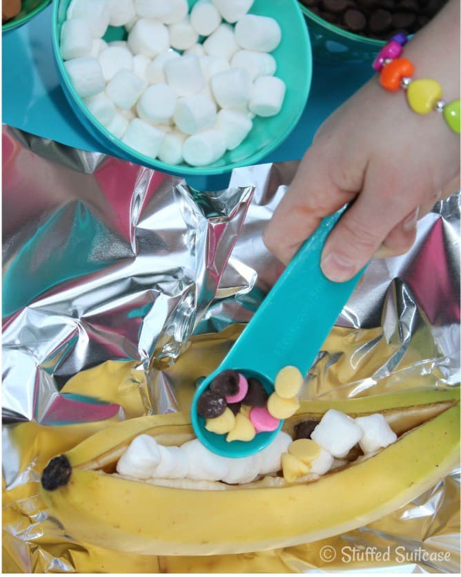 campfire banana splits