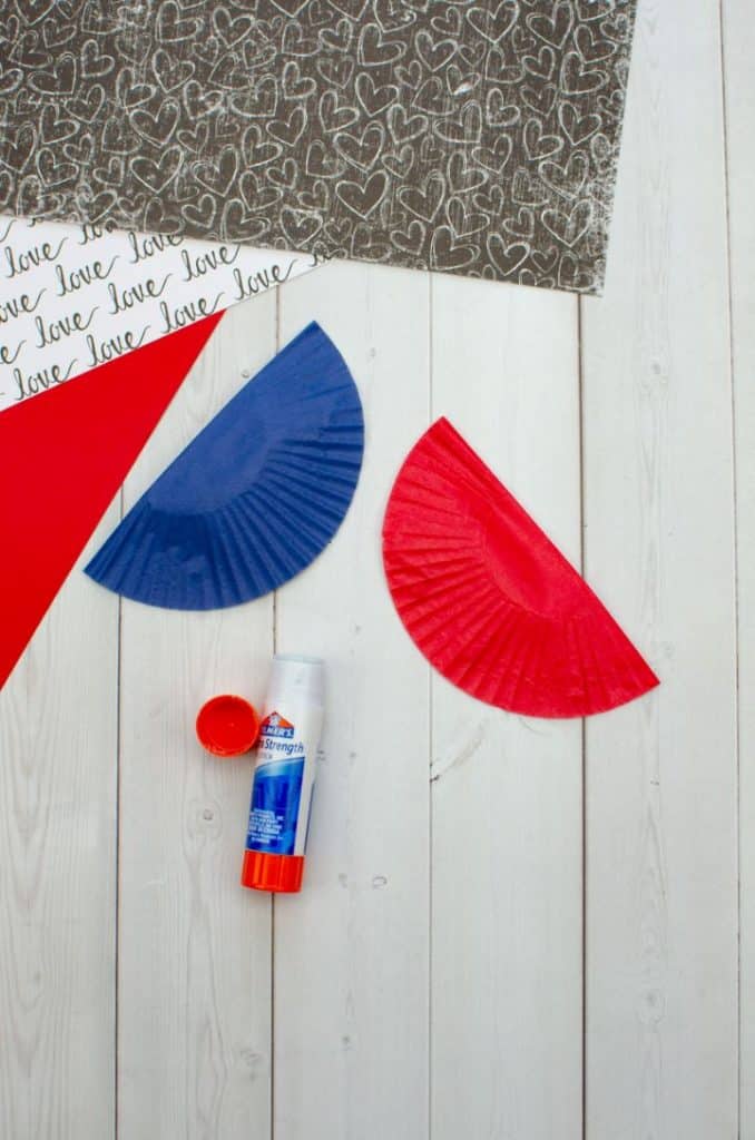 folded cupcake liners
